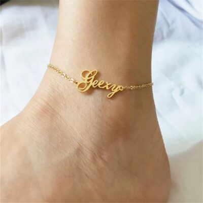 Name Anklet Chain