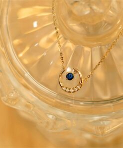 Sapphire Moon Necklace